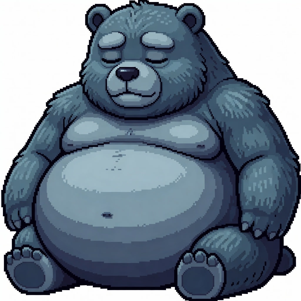 Sleeping bear front sprite