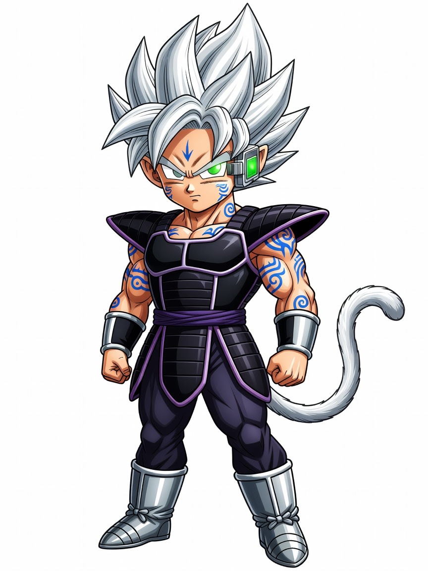 Half-Saiyan Half-Cronos OC Concept (1 / 4)