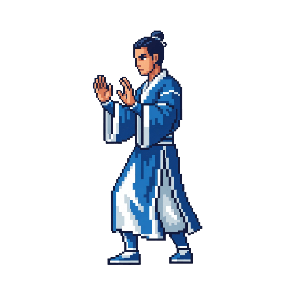 Wuxia Player Pixel Art
