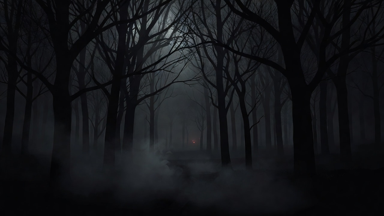 Dark Forest Background