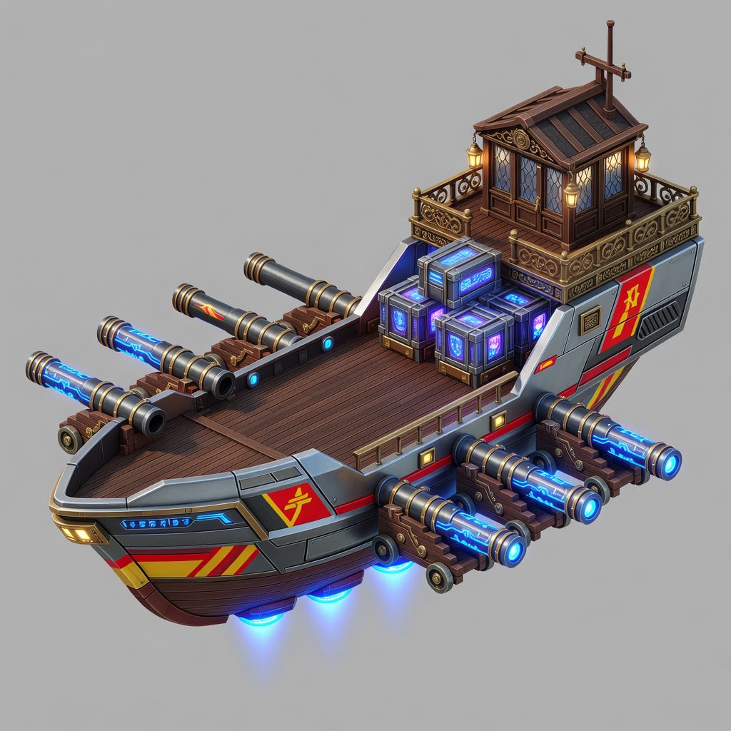 Morion Vessel Colonial Cannons