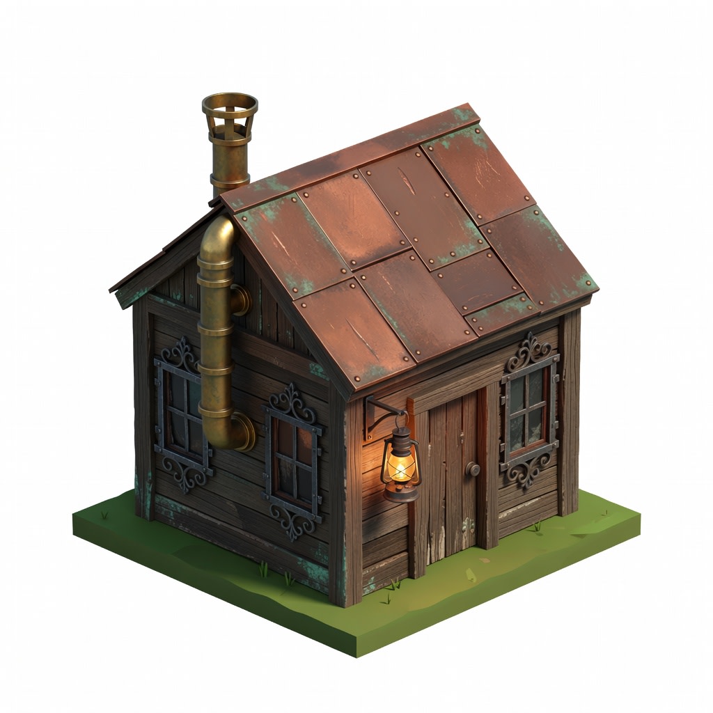 Steampunk Shack House Concept (1 / 2)