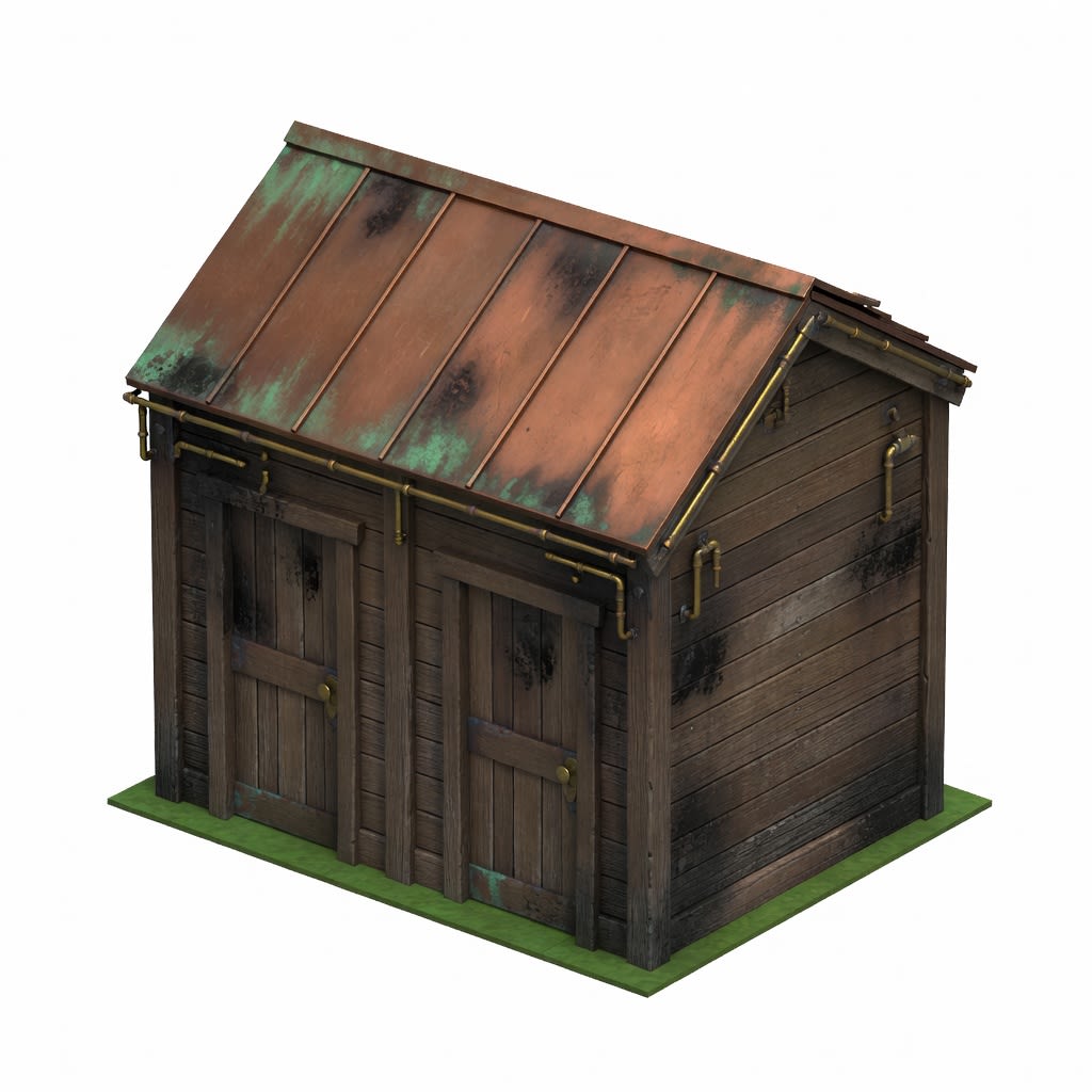 Steampunk Duplex Shack