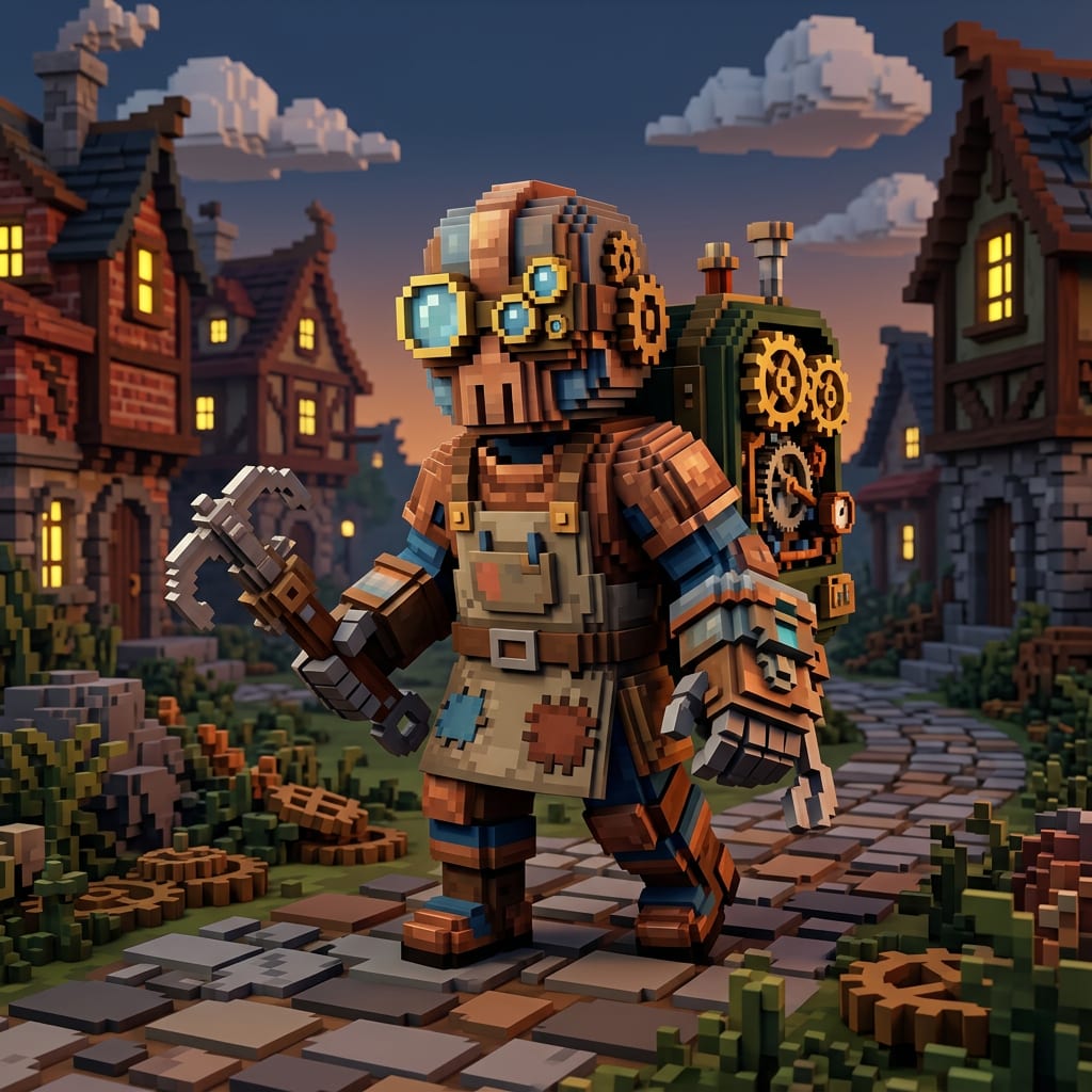 Unique Voxel Character