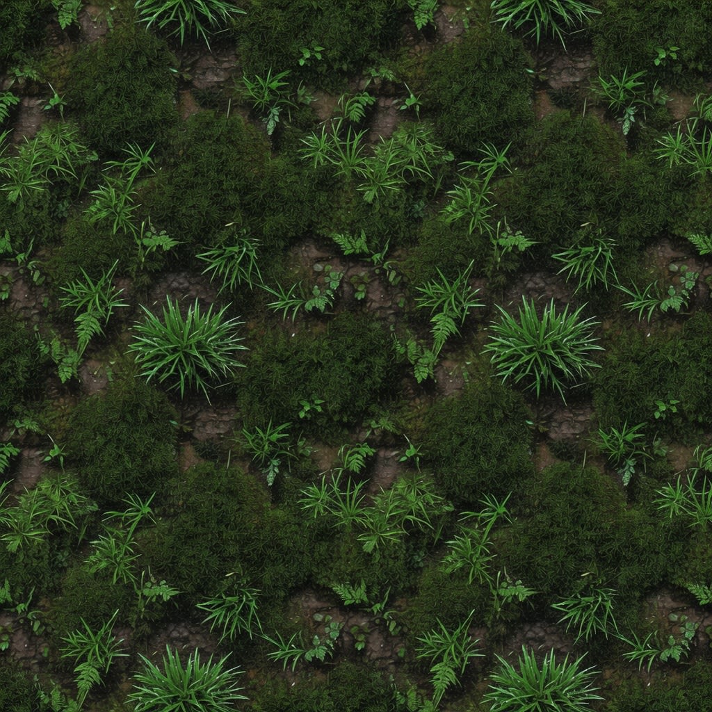 Green Jungle Ground Texture