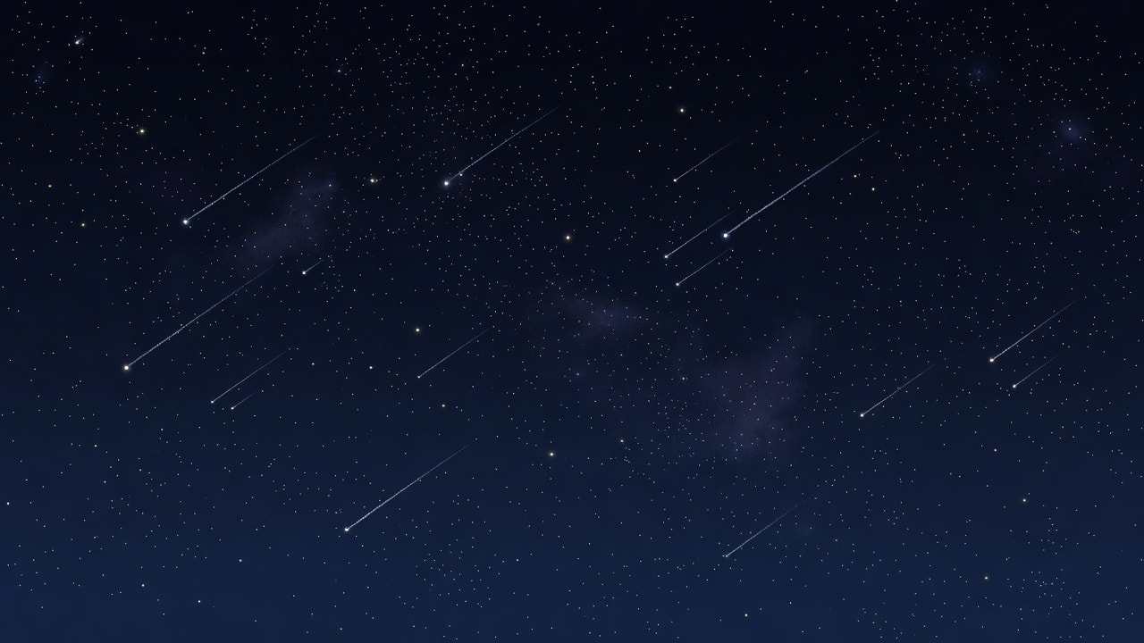 Starfall Night Sky