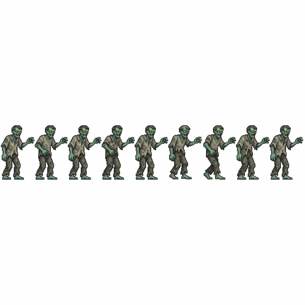 Zombie Sprite Sheet