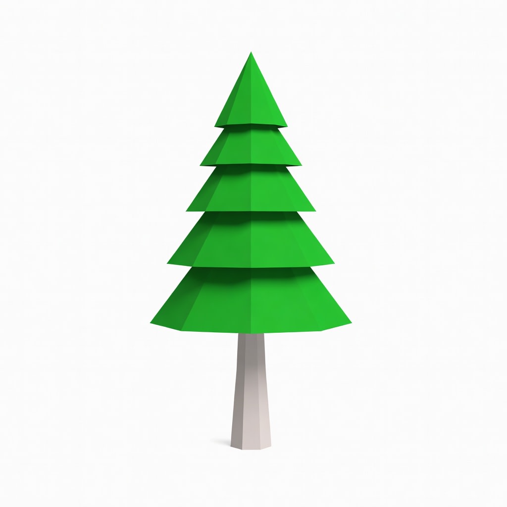 Stylized Pine Tree (2 / 3)