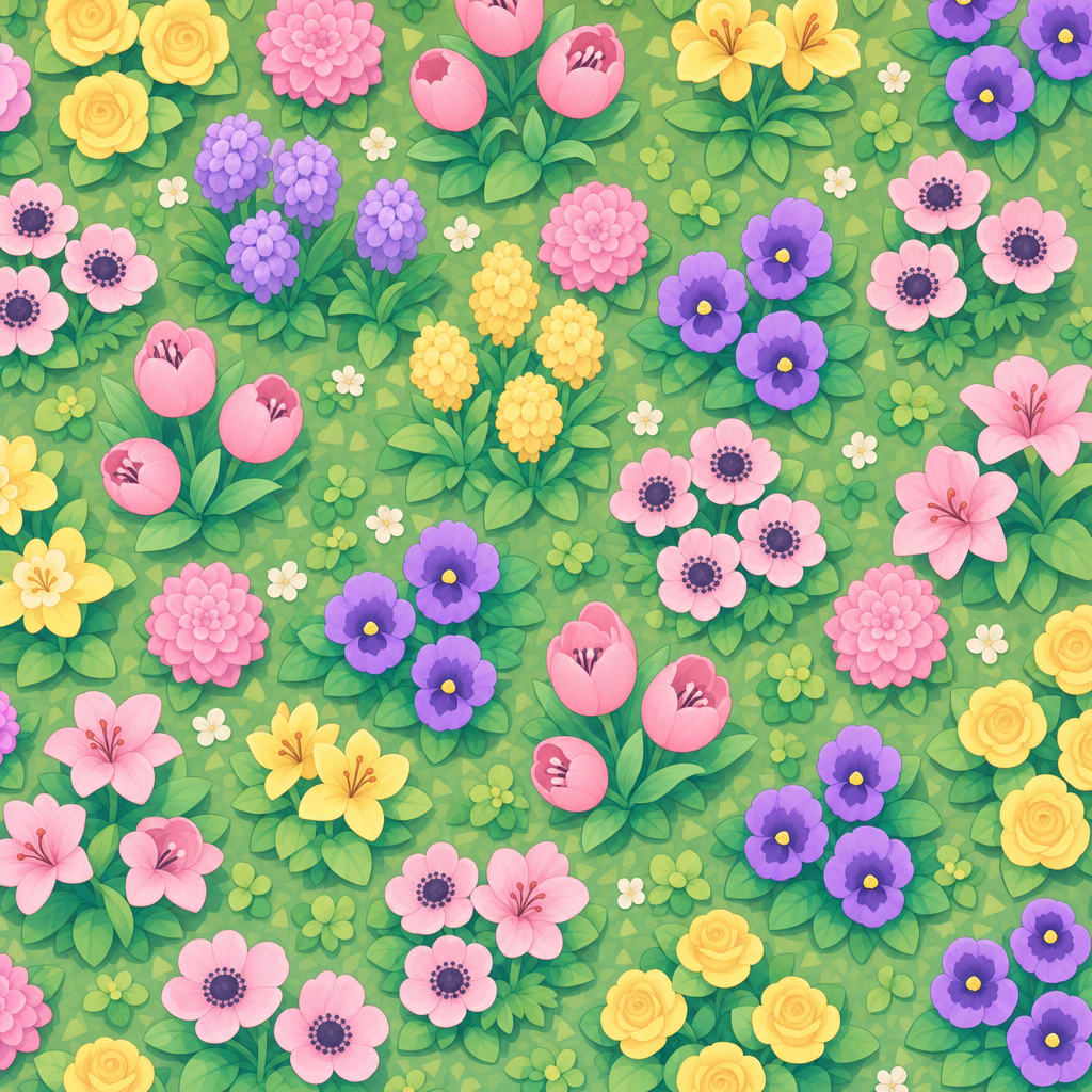 Flowers Cute Bed