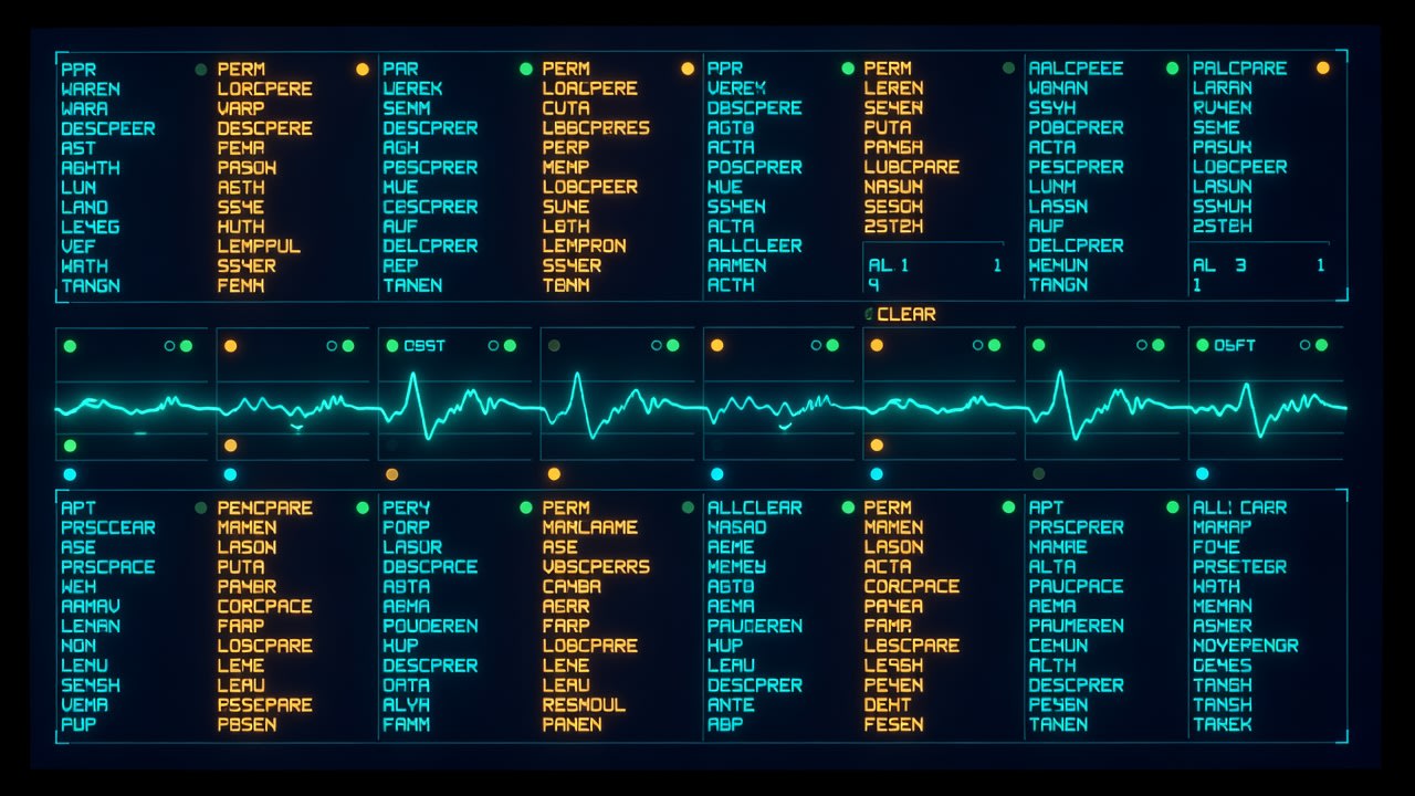 Monitor Screen - Data Readout