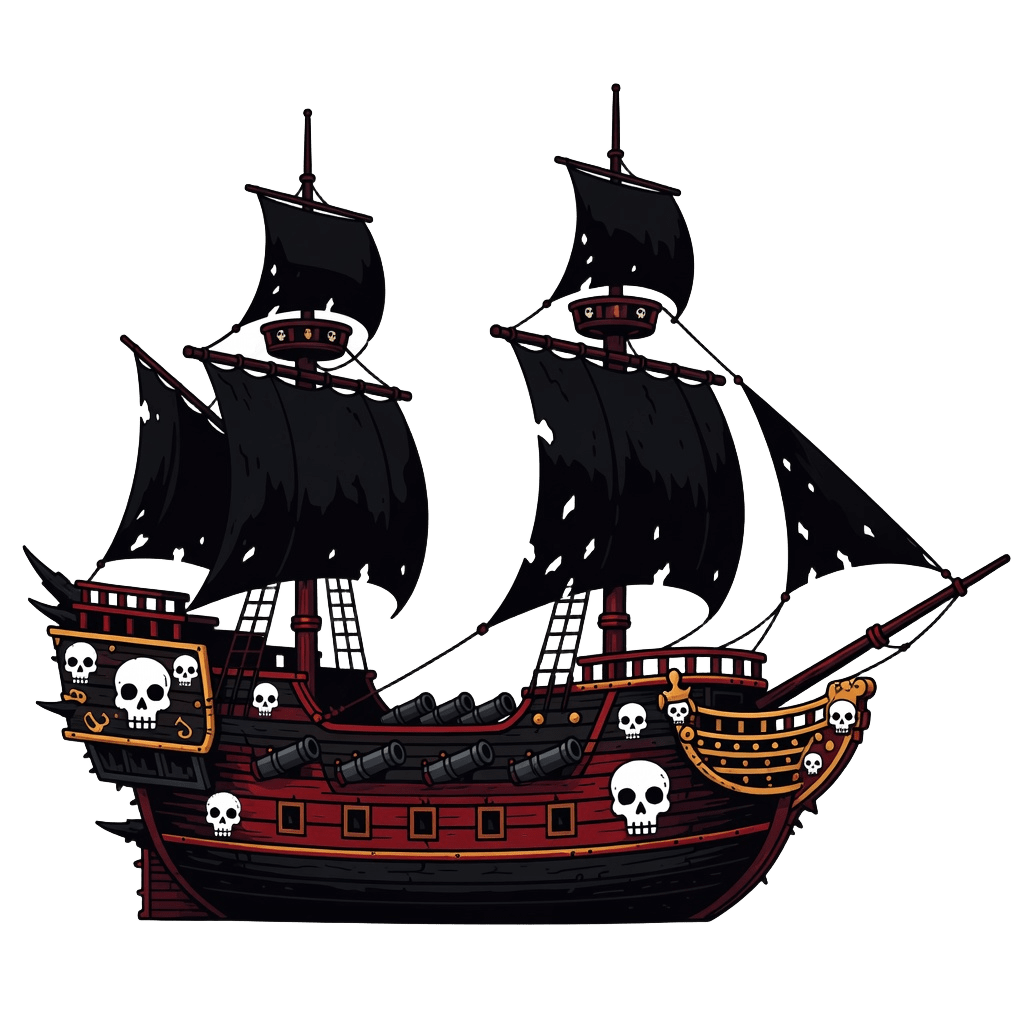 Pirate Ship Side View