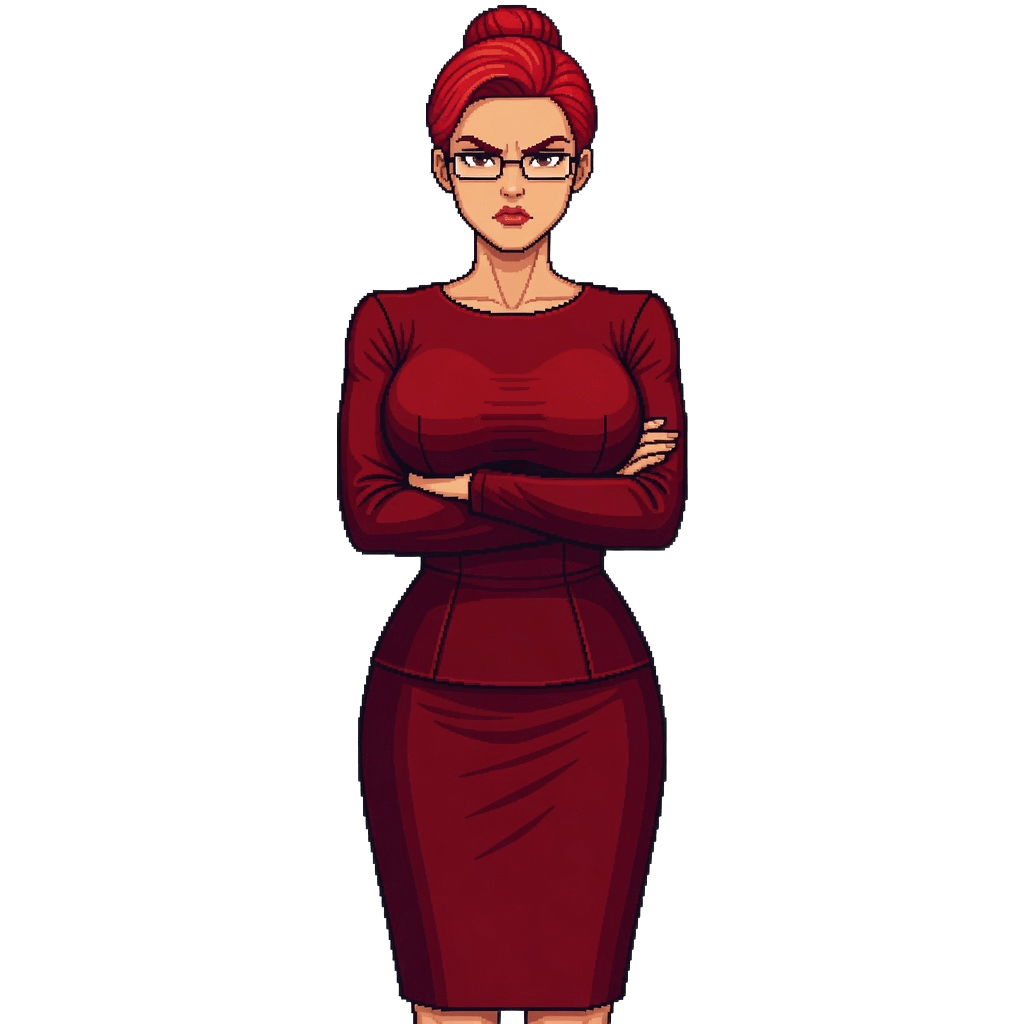 Ms. Maria - Math Teacher Pixel Art