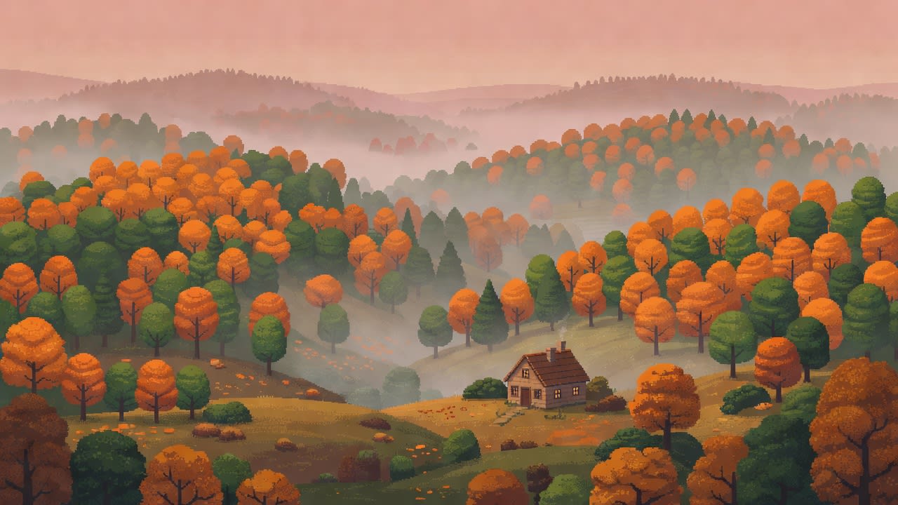 Parallax Background - Autumn Valley