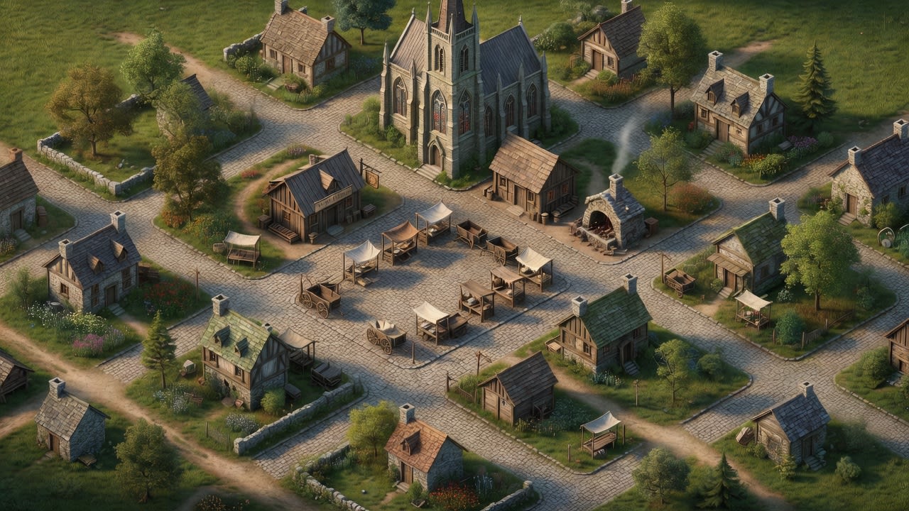 Expanded Town Background No People (2 / 2)