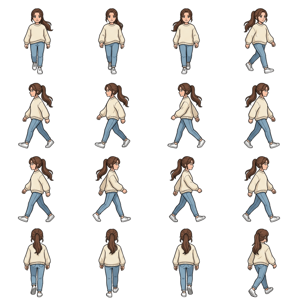 Player Walking Spritesheet (2 / 2)