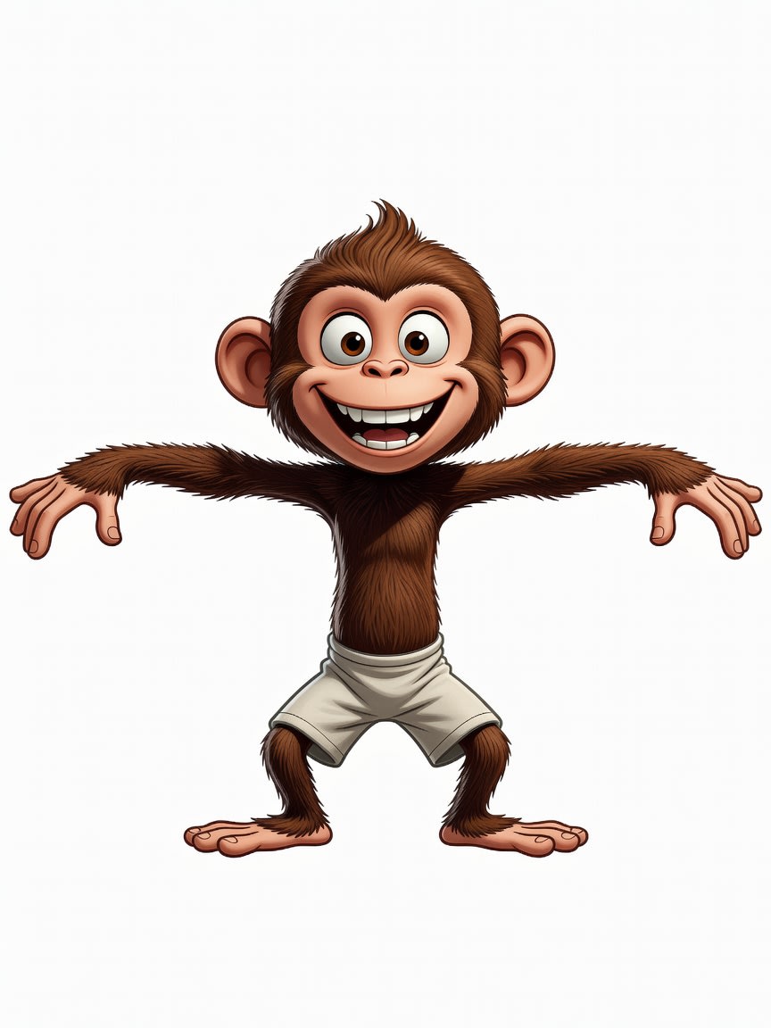 Monkey Character Concept (2 / 3)
