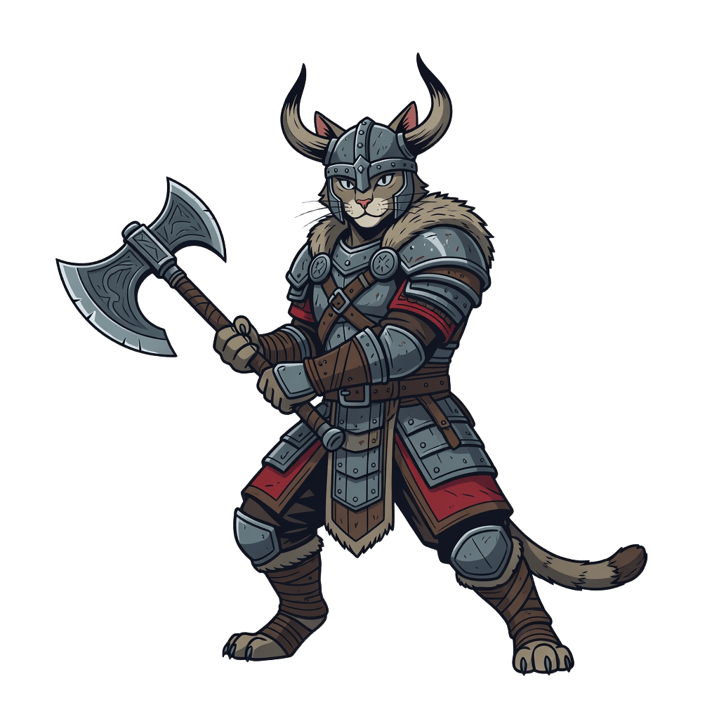 Viking Cat Warrior (1 / 2)