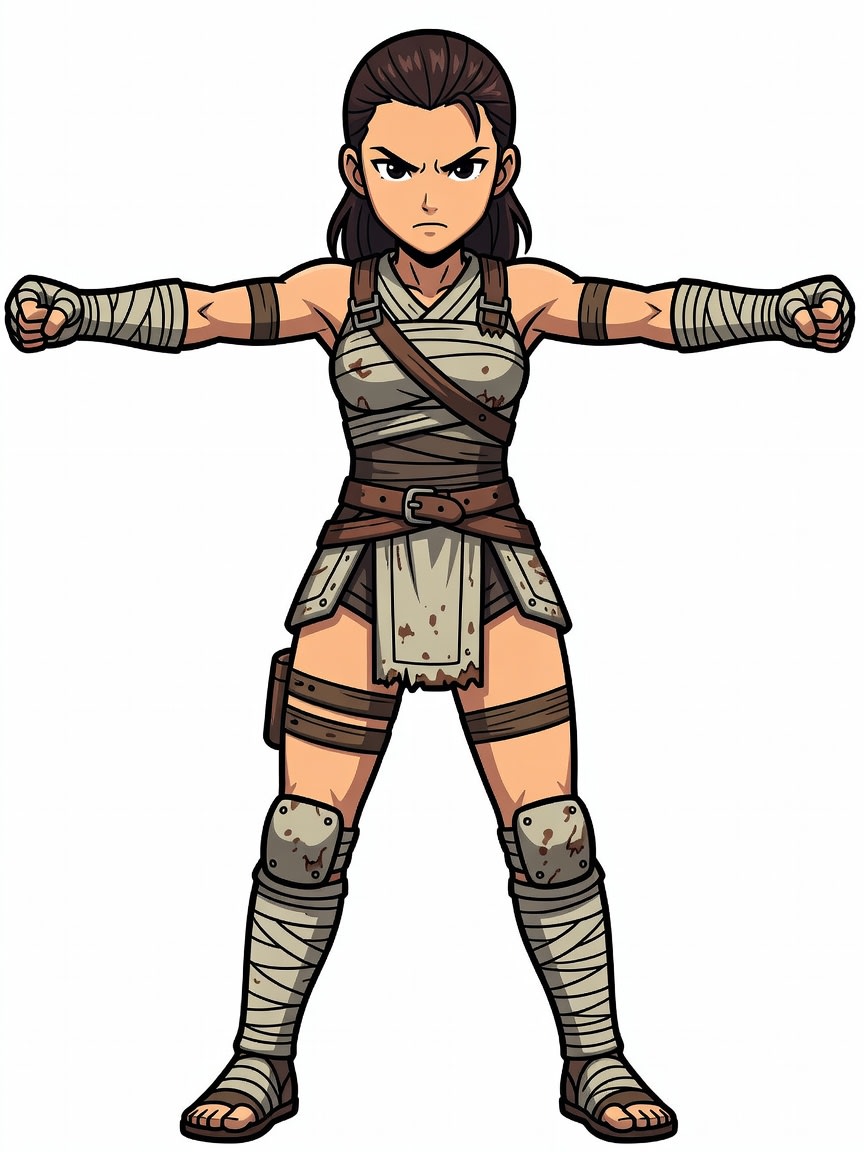 Pixel Female Fighter Concept