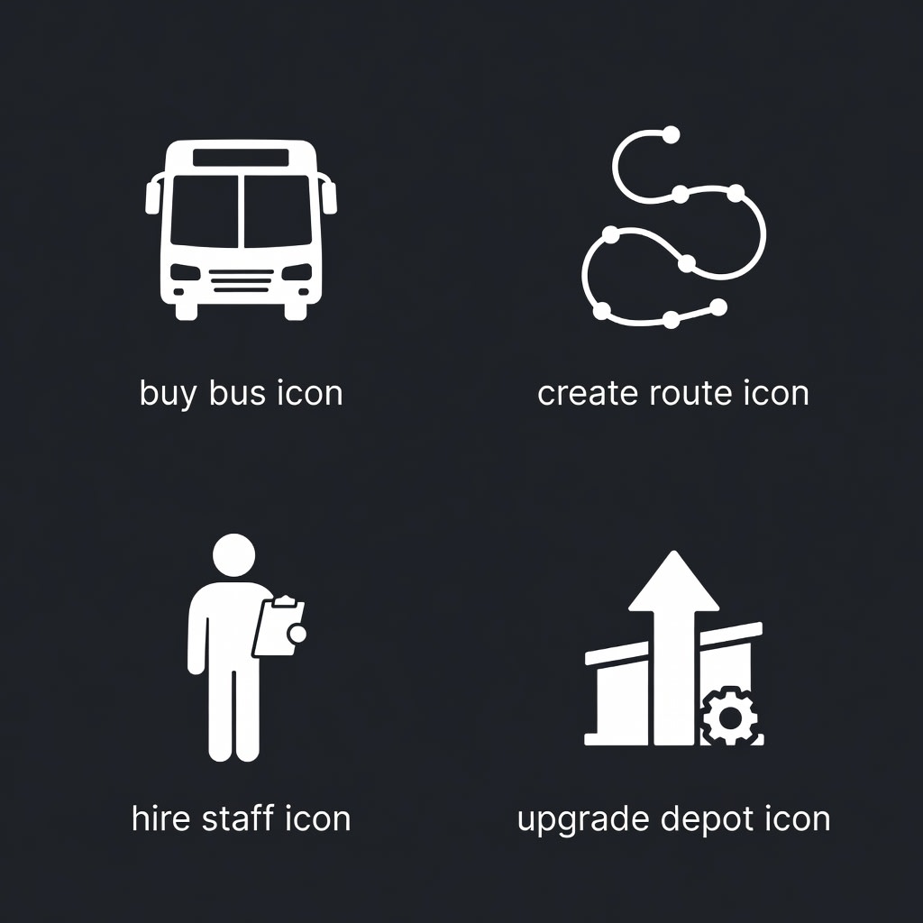 Tycoon Action Icons