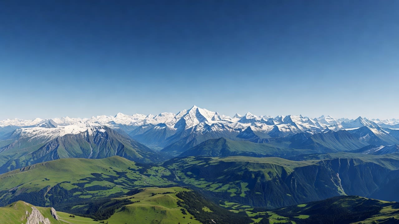 Alps Mountain Panorama (2 / 2)