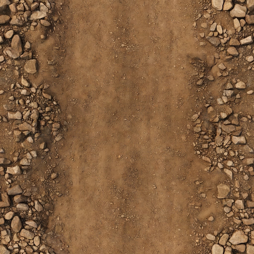 Dirt Road Variant C - Rocks at Edge