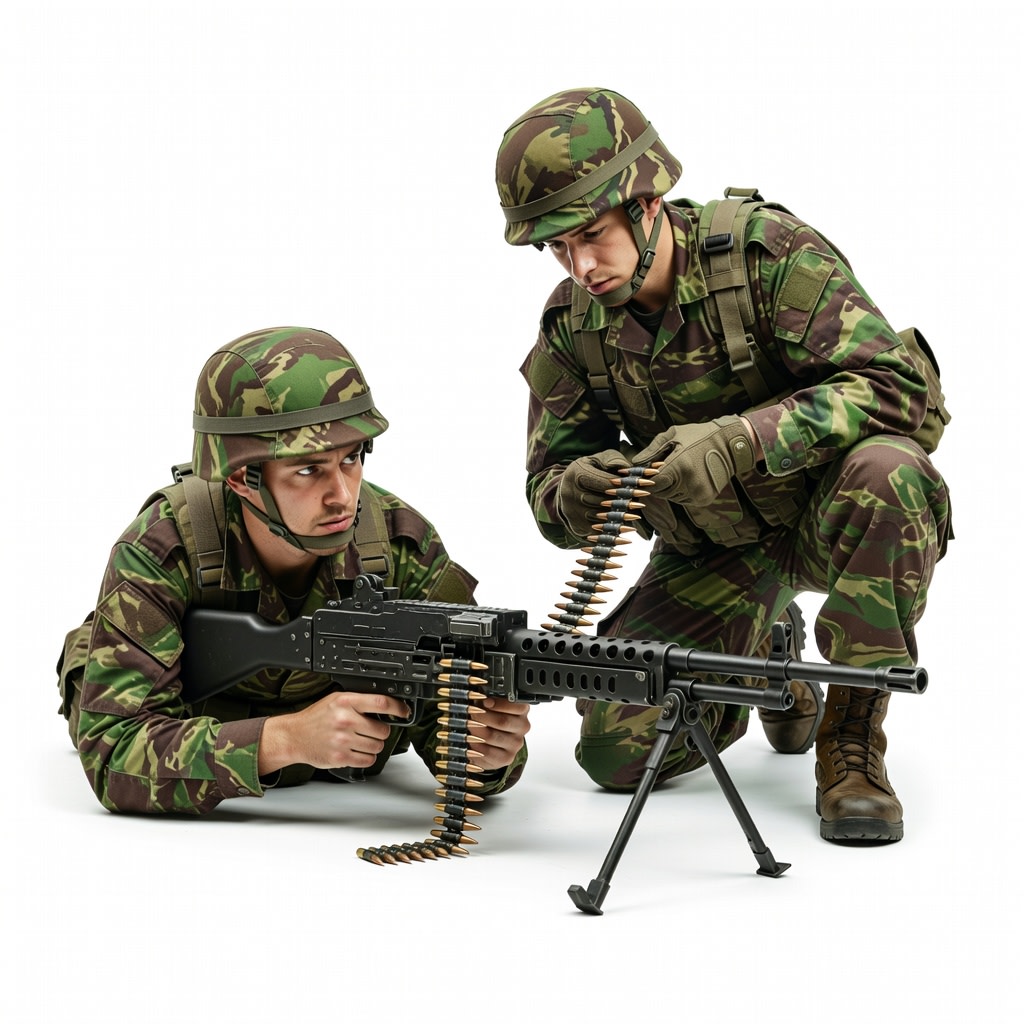 British GPMG Infantry Team