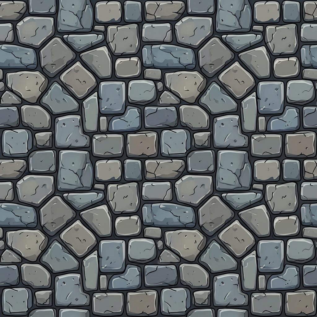 Image: Seamless tileable top-down stone ground texture fo
