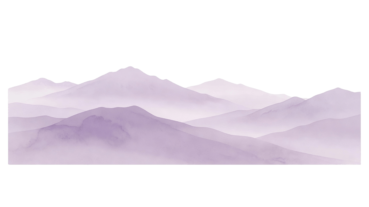 Distant Mountain Silhouettes