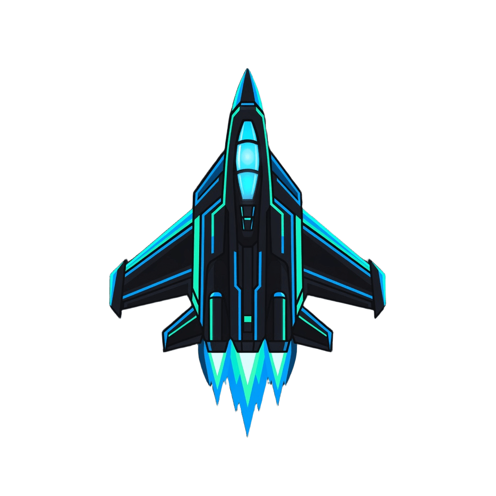 Player Fighter - Neon Cyan (2 / 2)