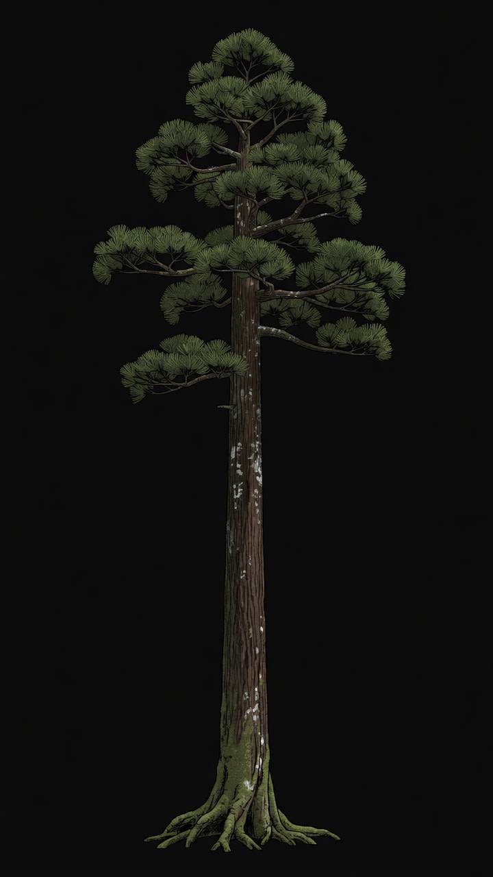 Japanese Cedar Sugi Tree Concept