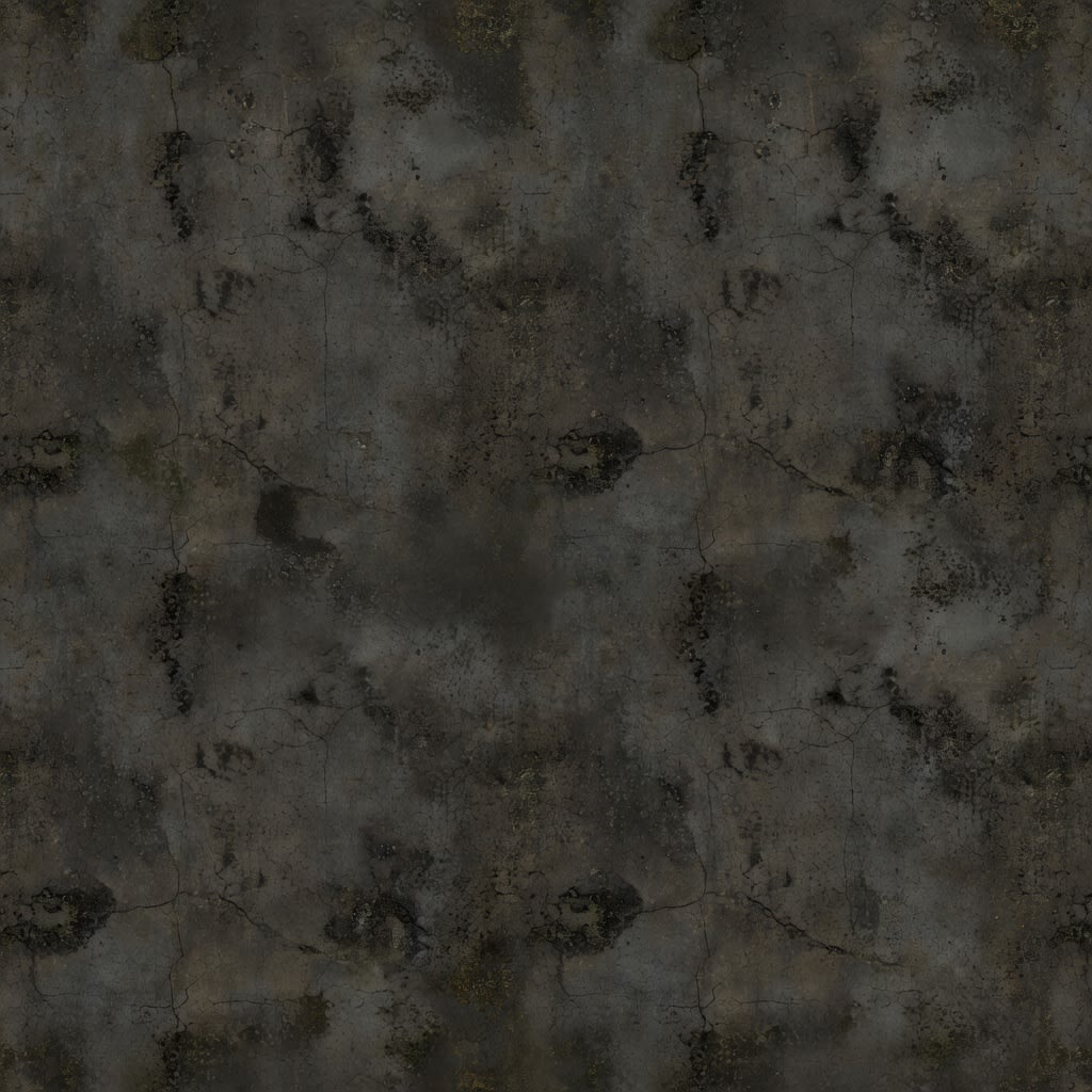 Dark Damaged Concrete Wall