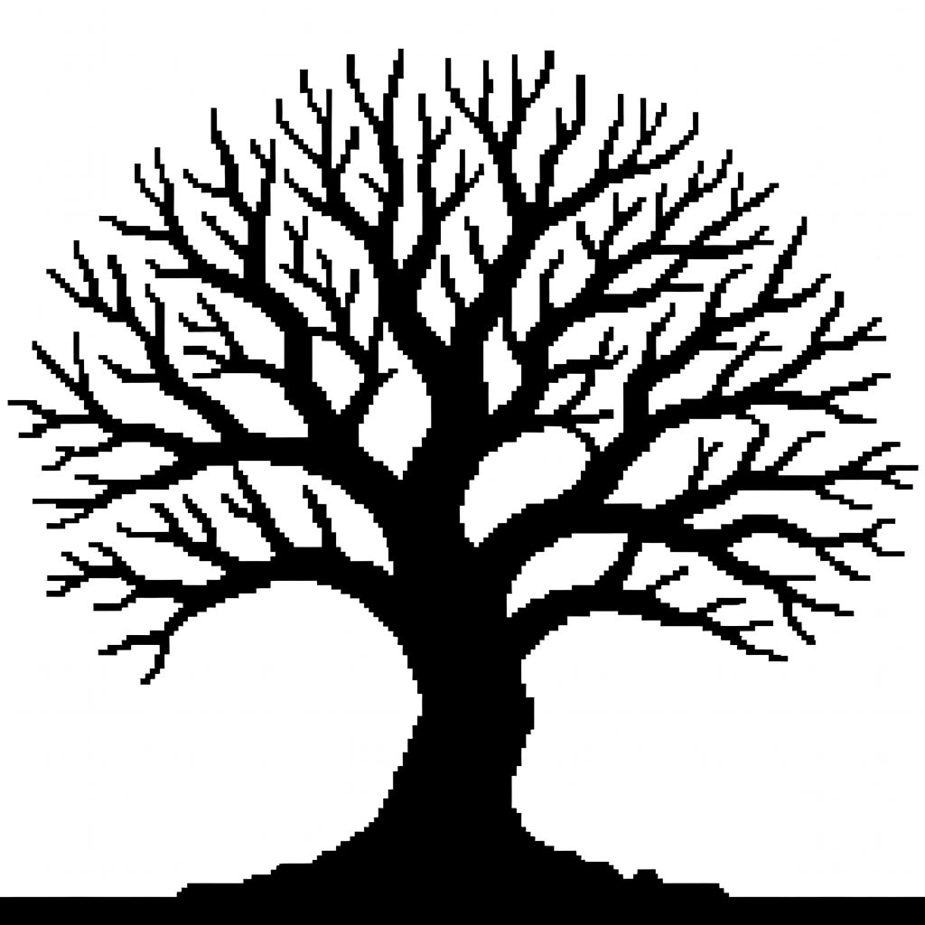 Dark Dead Tree Silhouette