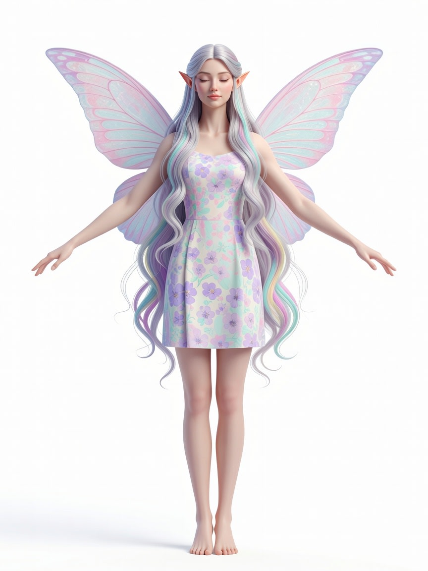 Mature Fairy T-Pose Concept