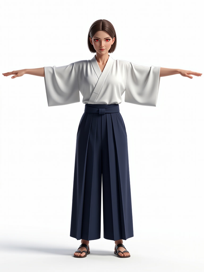 Adult Female T-Pose Concept (1 / 2)
