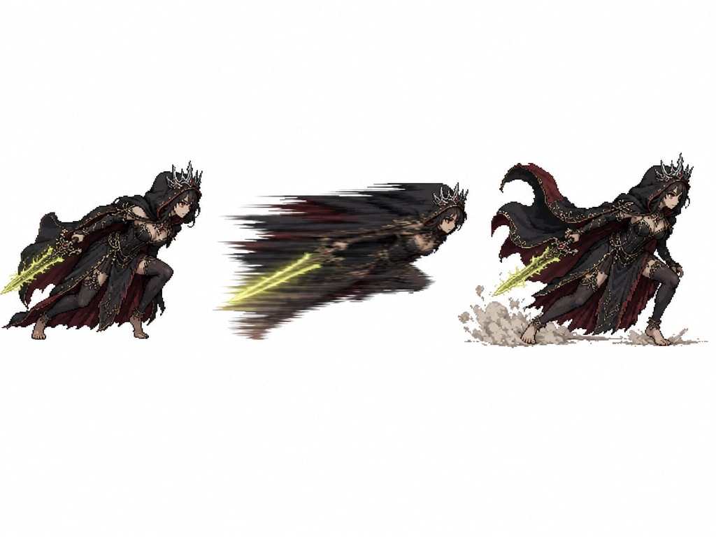Dark Queen Dash Sprite Sheet 3f