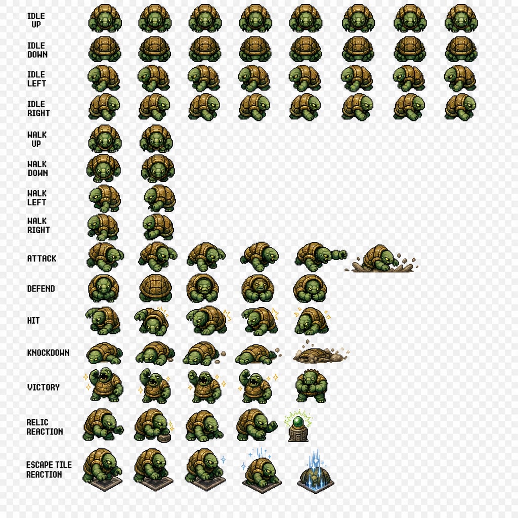 Monster C Tank Sprite Sheet