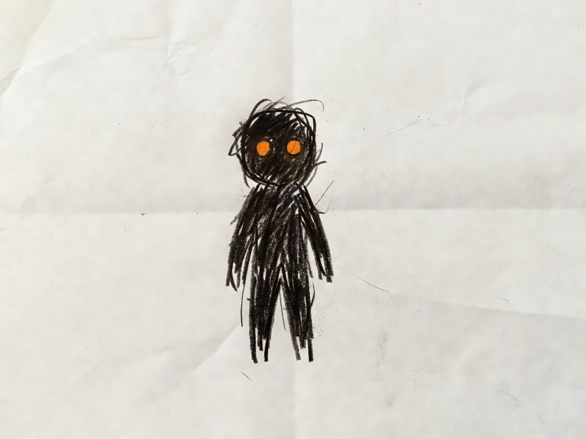 Third Drawing - Dark Figure Only