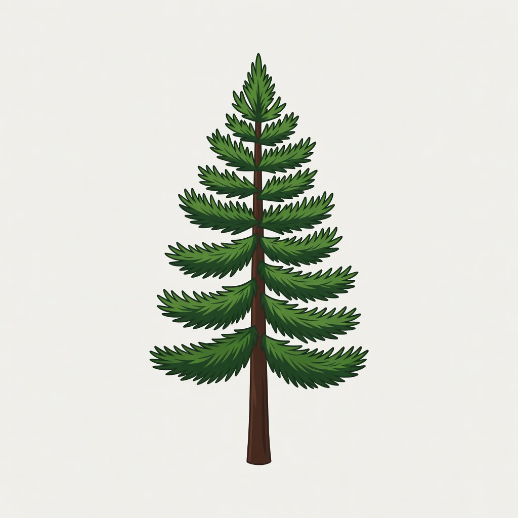 Anime Pine Tree