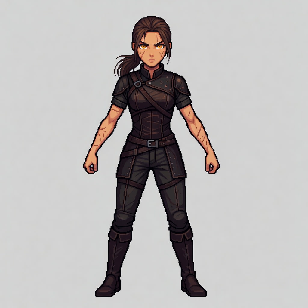 Ash-Brown Swordswoman (2)