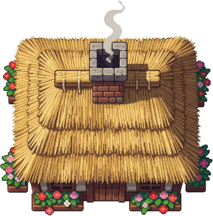 Pixel Art Home Building