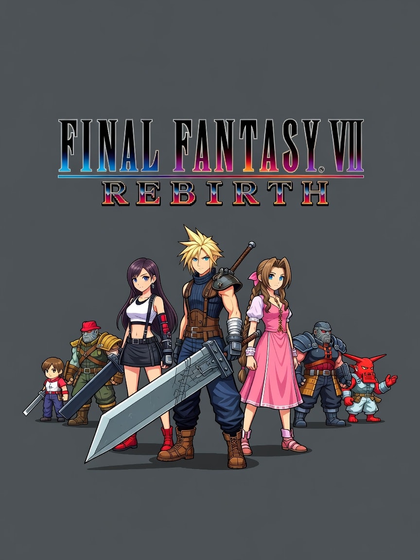 FF7 Rebirth Box Art