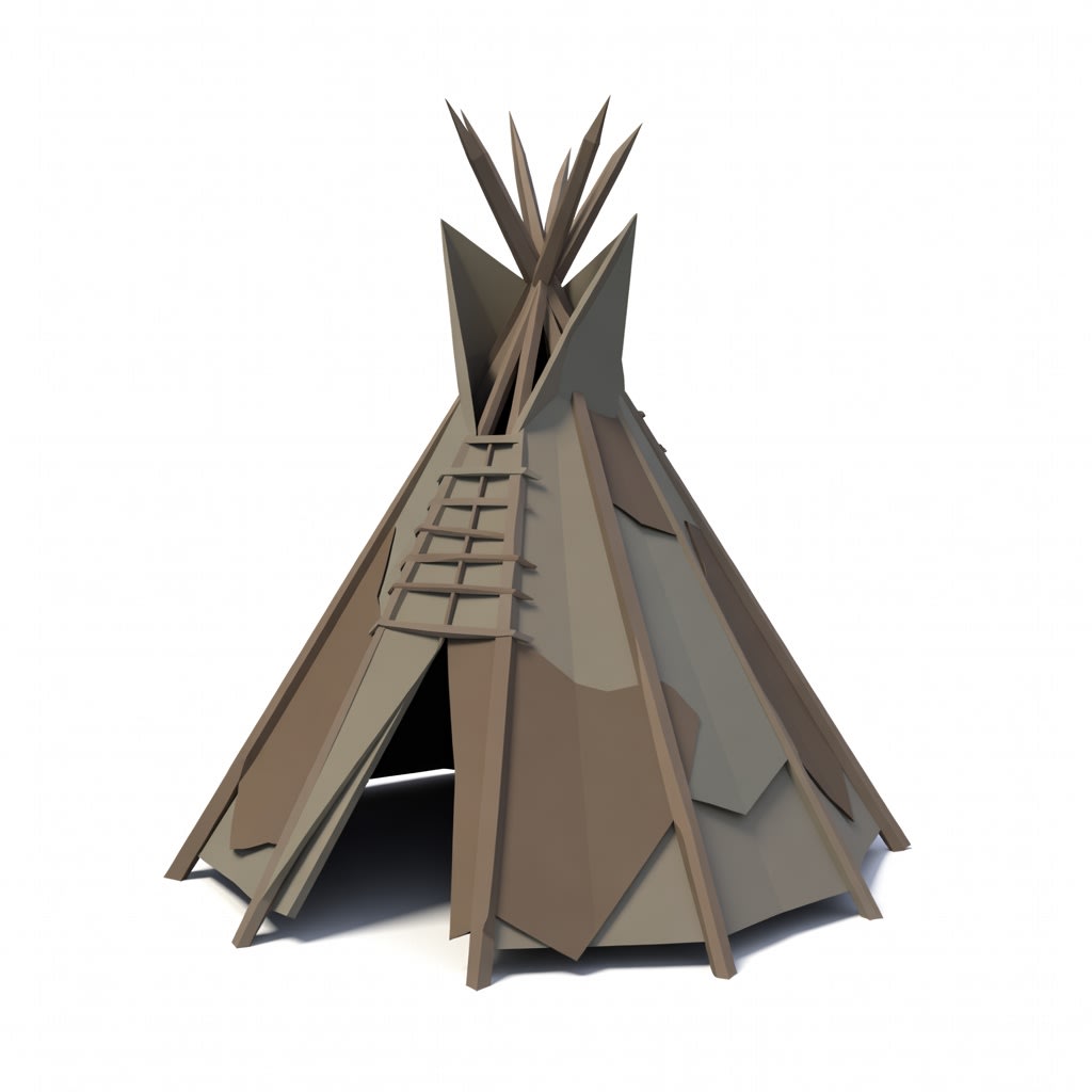 Prehistoric Tipi Tent (2 / 2)