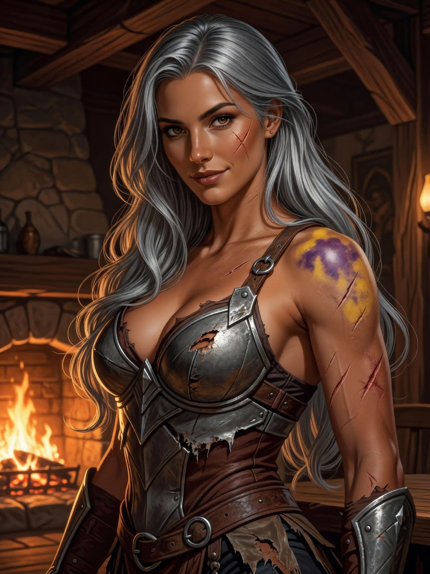 Wounded Silver-haired Adventurer (2 / 4)