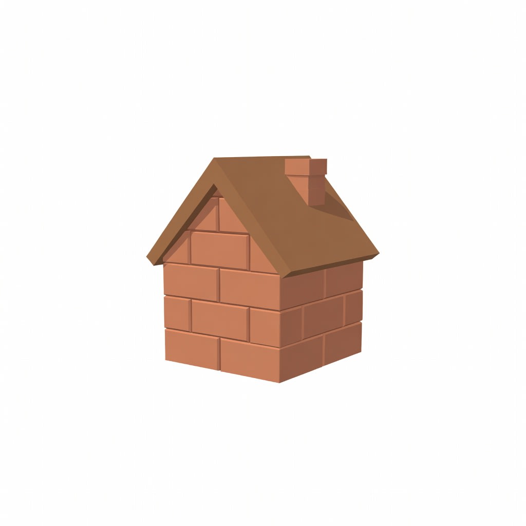 Low Poly Small House Concept