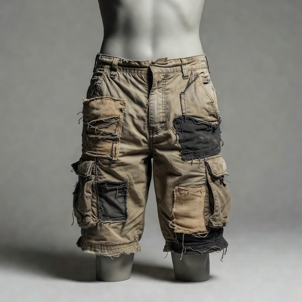 Wasteland Shorts on mannequin - 3D ref