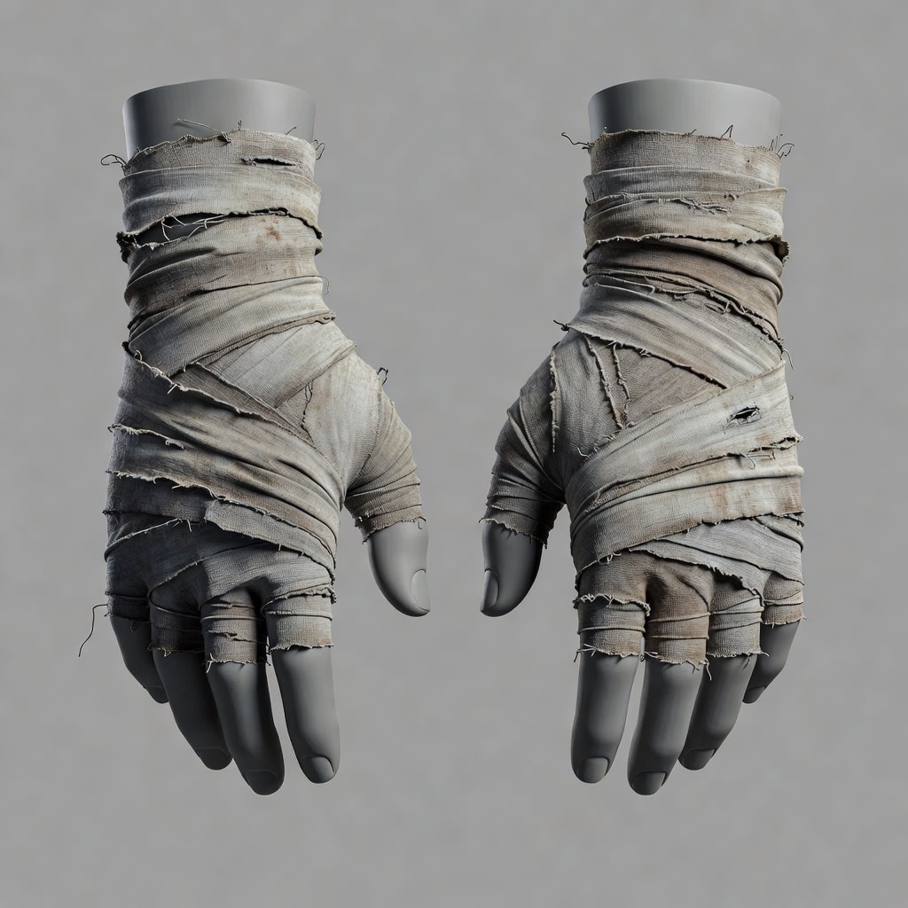 Hand Wraps on mannequin - 3D ref