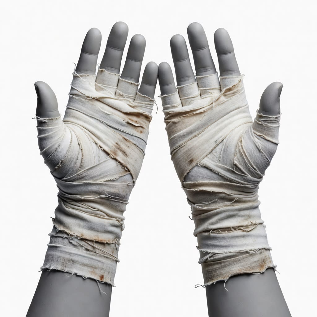 Hand Wraps on bust - v2 concept