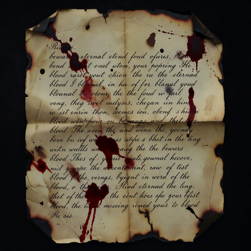 Bloodied Letter Ritual Item