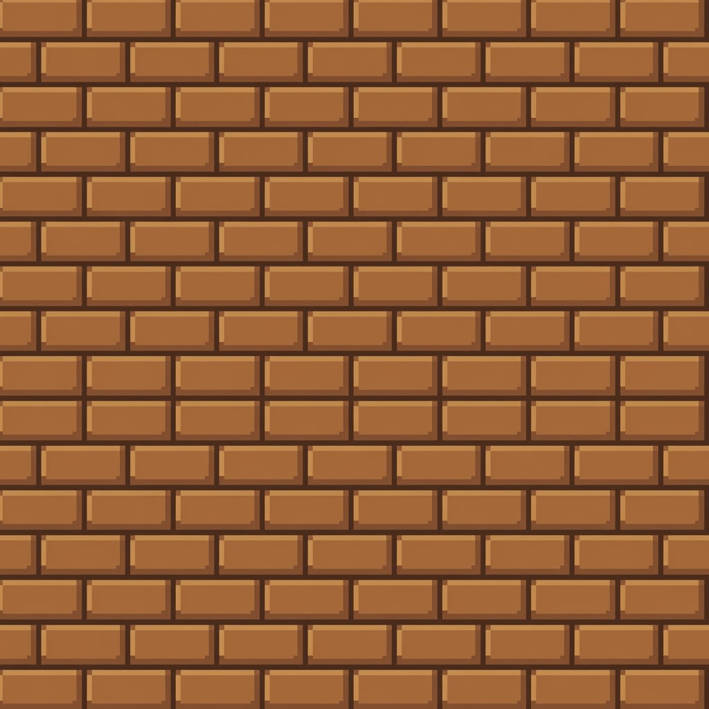 Brownstone Wall Pixel Art