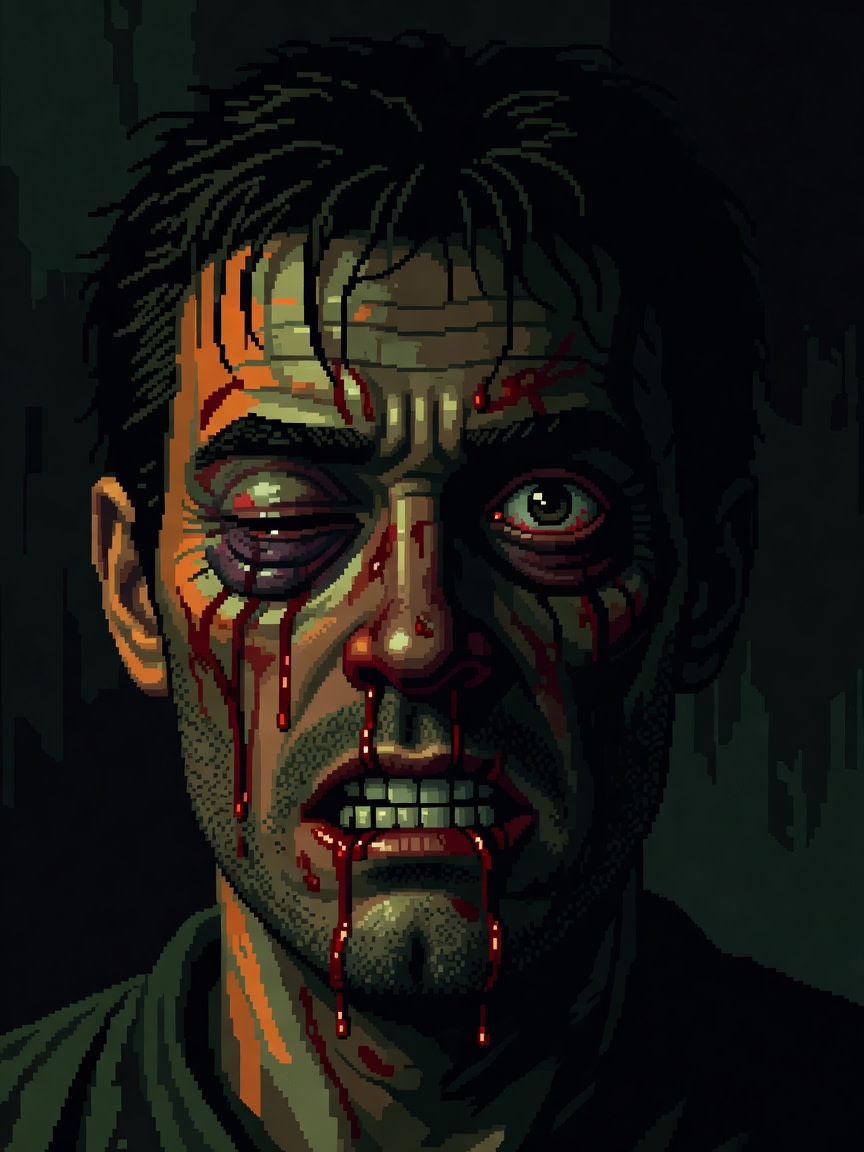 Face - Stressed/Bloodied